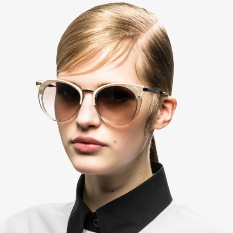 PRADA SPR66T-F 普拉達品牌太陽眼鏡｜時尚貓眼潮流氣質女士墨鏡 女生品牌眼鏡框【幸子眼鏡】