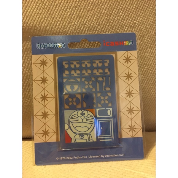 哆啦A夢-復古窗花藍icash2.0