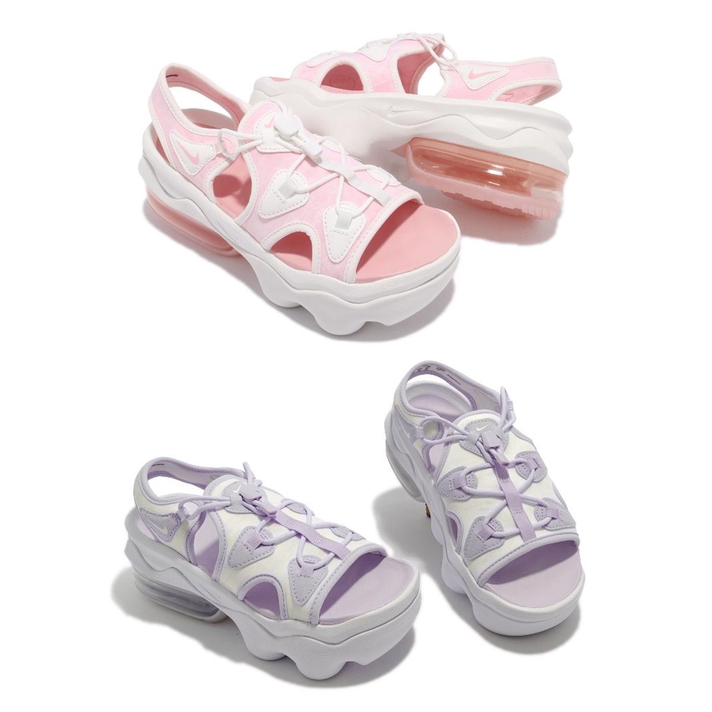 𝓑&amp;𝓦現貨免運 Nike Air Max Koko Sandal 女厚底涼鞋 紫白CI8798501  粉白101