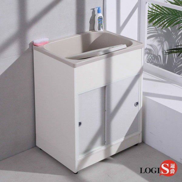 Logis 塑鋼拉門洗衣槽浴櫃62cm 48cm 洗衣板臉盆洗手台洗衣槽洗菜槽洗碗集水槽 011 蝦皮購物