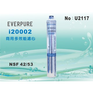 【水築館淨水】EVERPURE i20002 生飲濾心 製冰機過濾 淨水器 抑制水垢 美國原裝-平輸(貨號U2117)