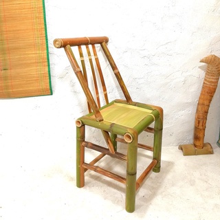竹子手工編製椅子小凳子竹椅靠背椅家用休閒中式成人矮凳家具定製 oMod