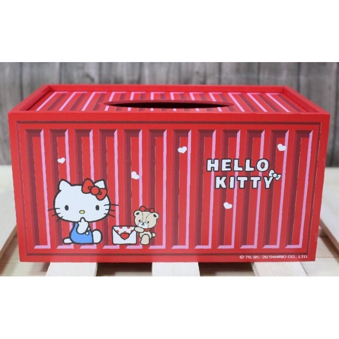 三麗鷗 Hello Kitty 貨櫃造型 面紙盒