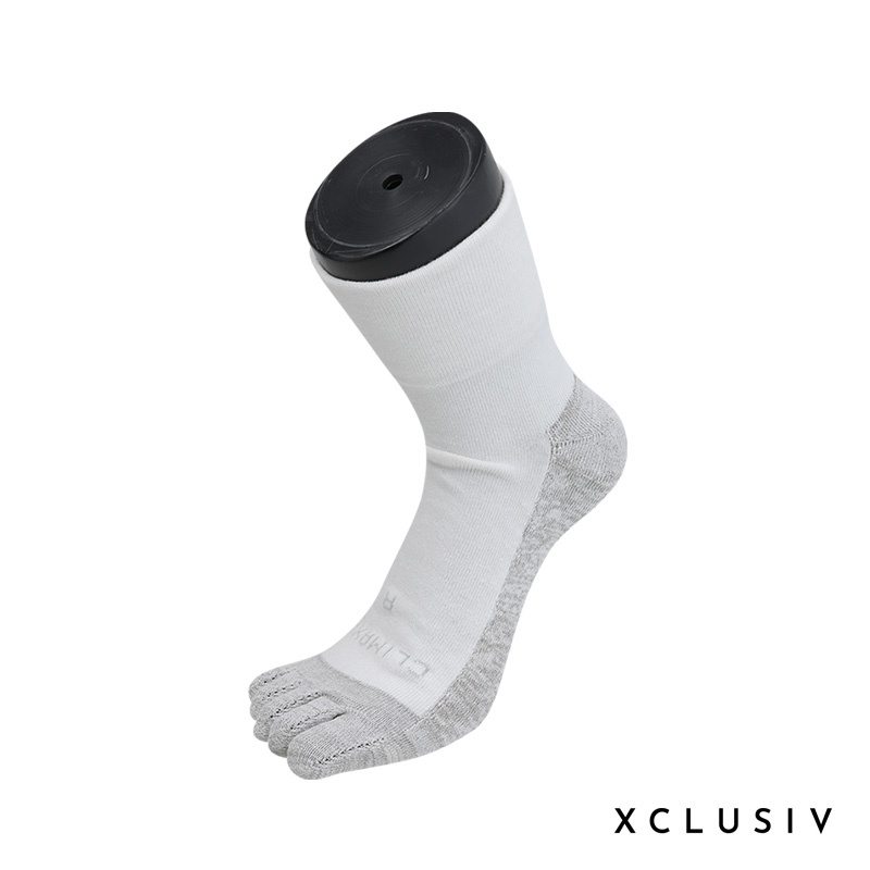 【XCLUSIV】美國FDA銀纖維健康照護五趾襪(白)