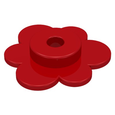 LEGO 樂高 零件 3742 紅色 flowerhead 紅花 小花 向日葵 花 植物