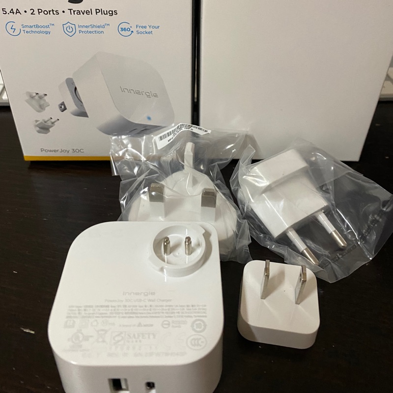 Innergie PowerJoy 30C 5.4A雙孔 USB-C 極速充電器