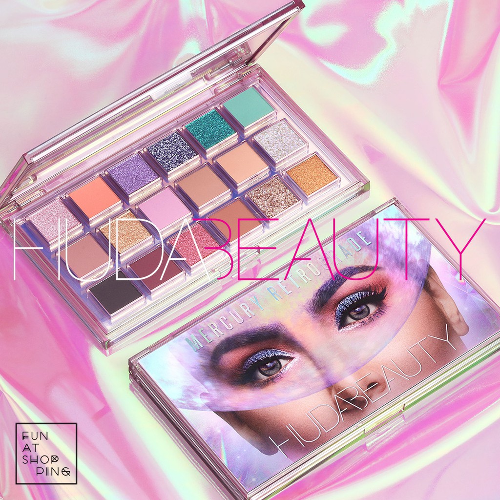 【現貨✨特價】Huda Beauty 水逆盤 水星逆行18色眼影盤 HB 水晶妝容 夢幻人魚盤 仙女必備 預購