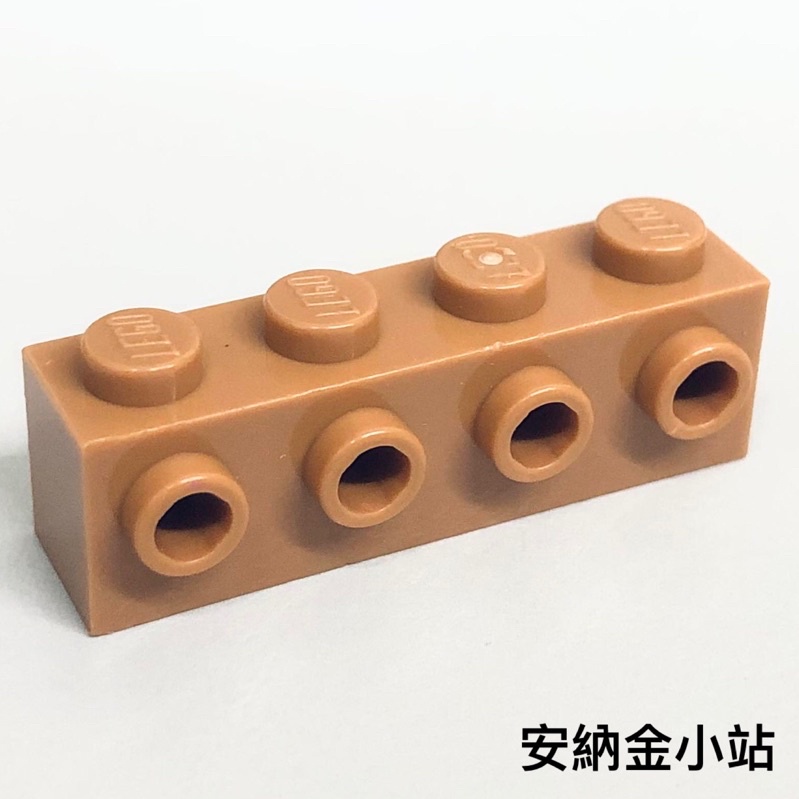 《安納金小站》 樂高 LEGO 中號牛軋糖 深膚色 1x4 轉向磚 側接轉向 顆粒磚 零件 30414