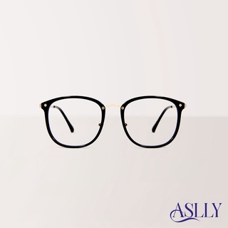 【ASLLY】螺絲方框濾藍光眼鏡 經典細節 經典款 LO1034