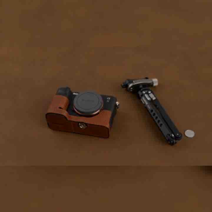 【星利】適用于索尼A7C皮套相機包真皮索尼A7C保護套手把底座半套