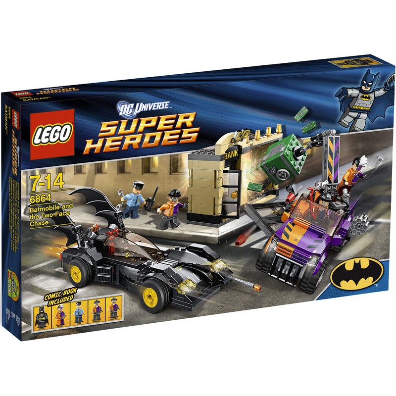 可郵寄 LEGO 樂高 6864 全新品未拆 Batmobile and the Two-Face Chase 蝙蝠俠
