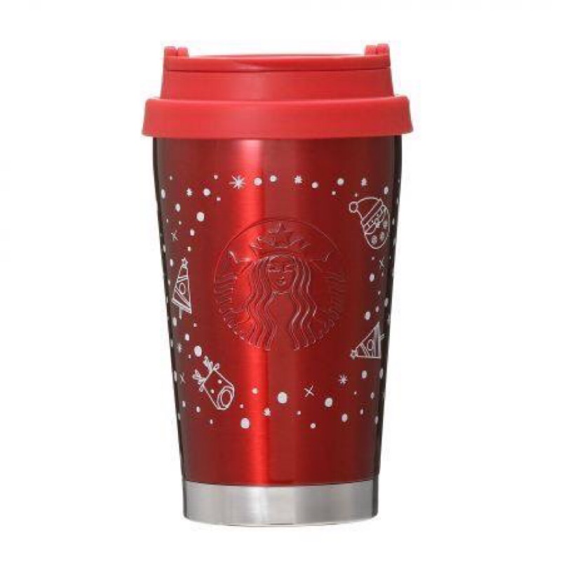 *自然捲小姐代購* （現貨）日本 星巴克 2018年 絕版 聖誕節 限定 紅色 不鏽鋼 隨行杯 咖啡杯