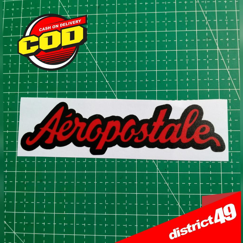 Aeropostale 印刷切割貼紙光面層壓厚材料防水摩托車汽車頭盔等