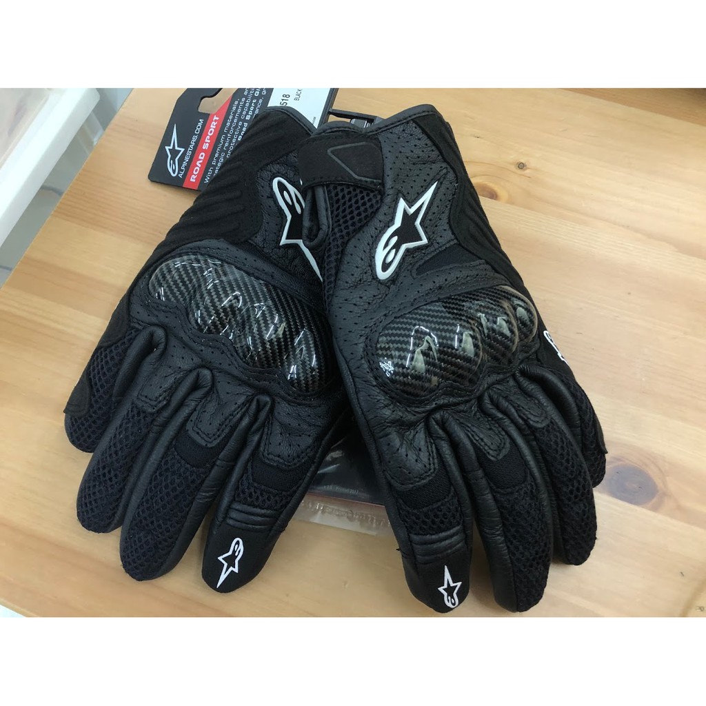 Alpinestars SMX-1 AIR V2 GLOVES 黑色 A星 夏季 手套 碳纖維 觸控 透氣 卡夢護具