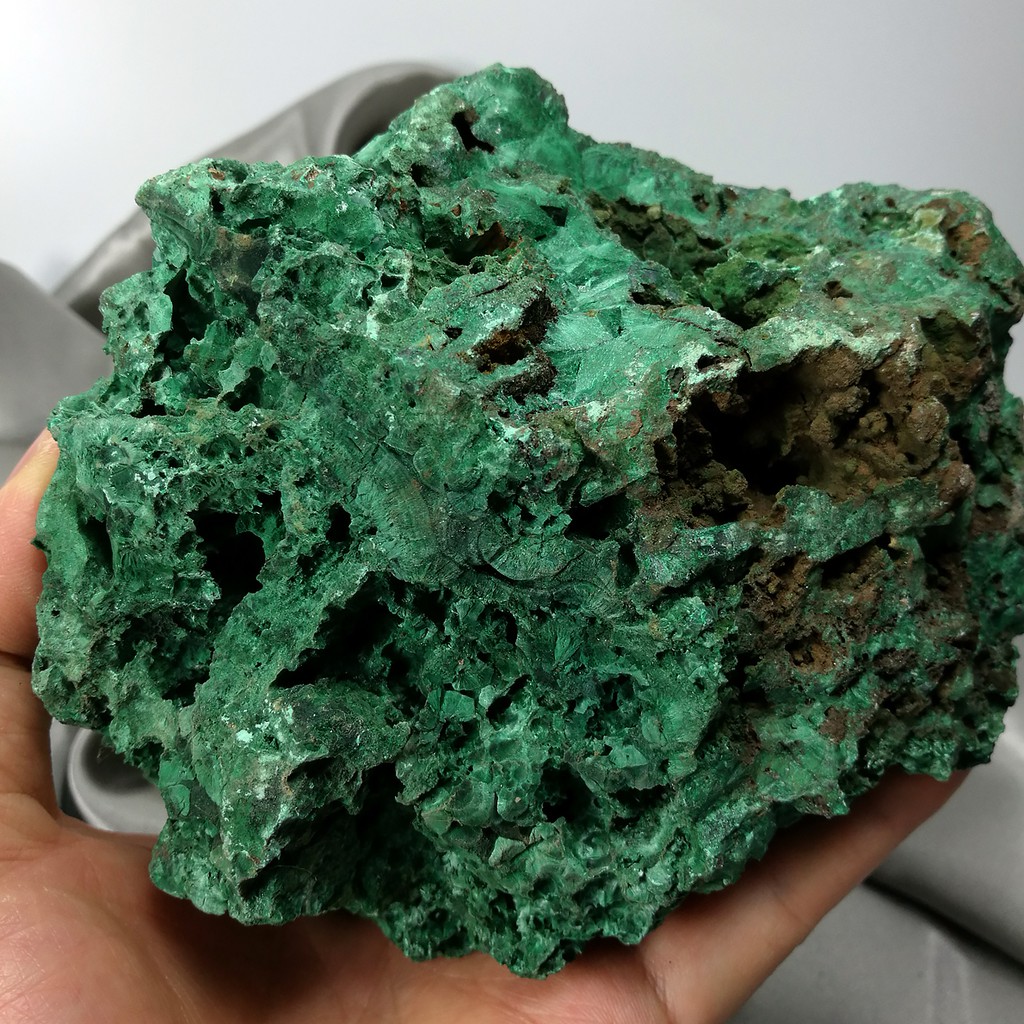 能量倉庫-編號06約重1141.4g-剛果 孔雀石 原礦 天然晶礦 擺件 絲絨孔雀石