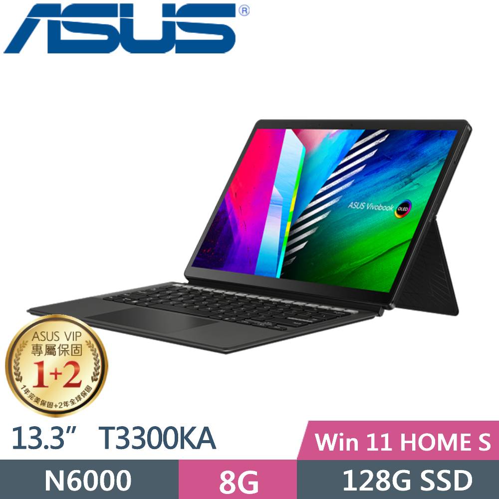 【小藍電腦】ASUS Vivobook 13 Slate OLED T3300KA-0192KN6000 酷潮黑全台提貨