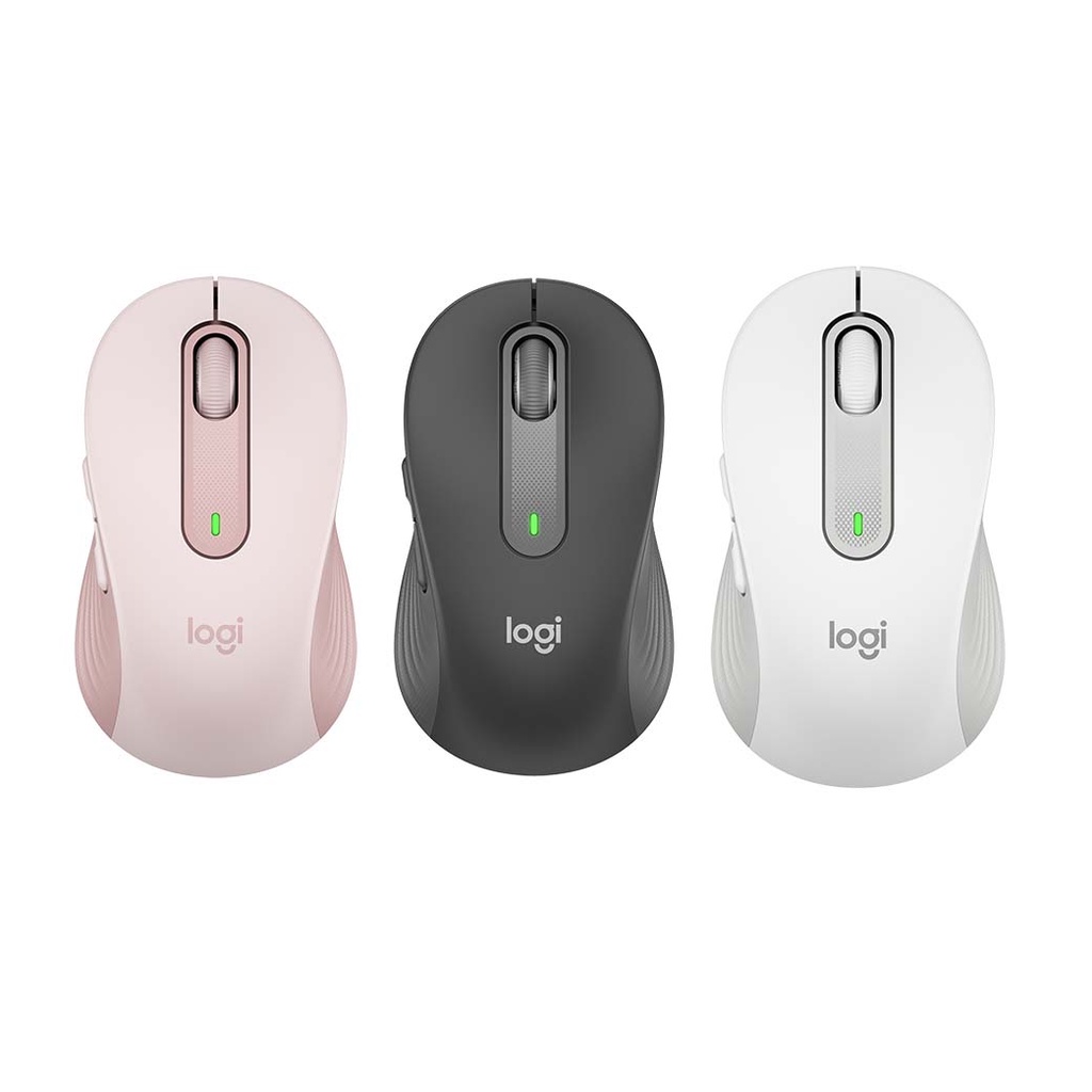 羅技 Logitech SIGNATURE M650 多工靜音滑鼠 藍芽 無線 小到中型 珍珠白 玫瑰粉 石墨灰