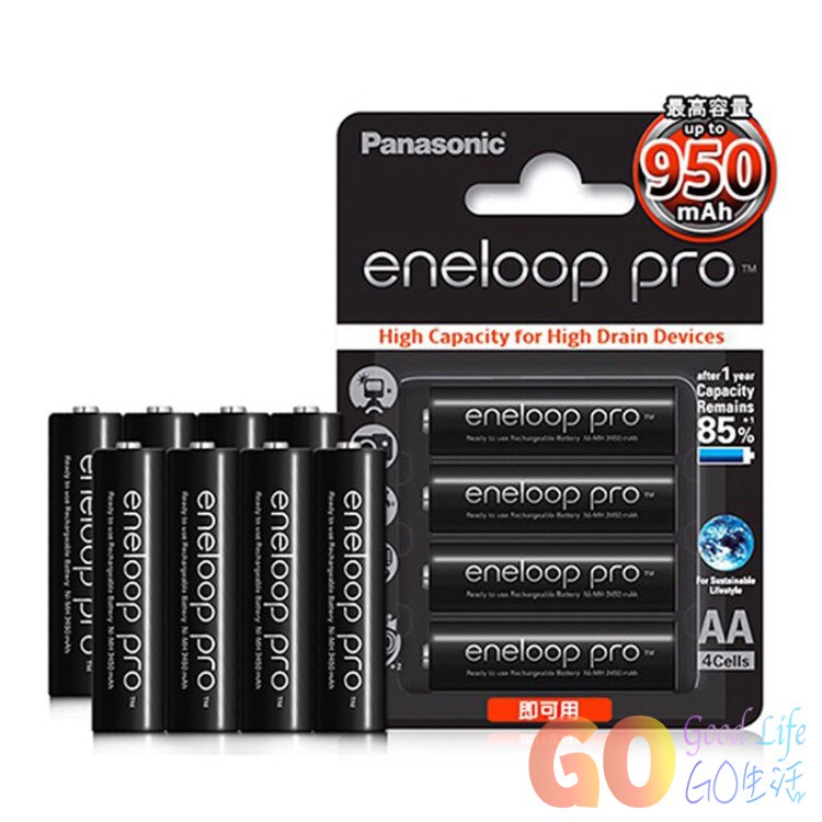 〈GO生活〉Panasonic 國際牌 eneloop 500次 4號AAA 低自放 充電電池 PRO