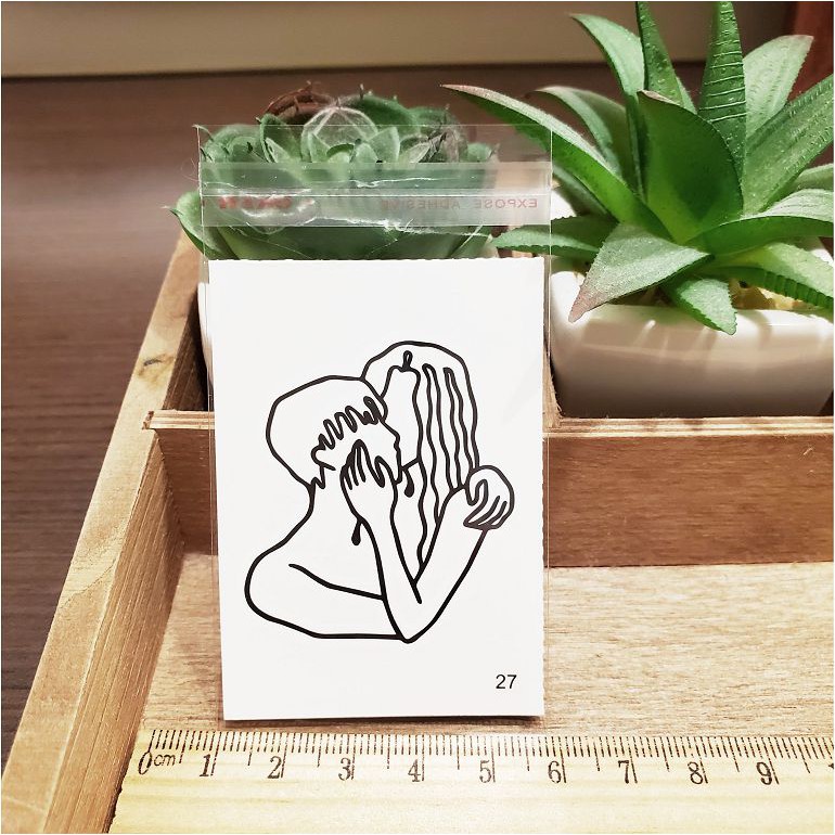 百態人生27單圖 K43【WAWA TATTOO】男女防水紋身貼紙刺青貼紙