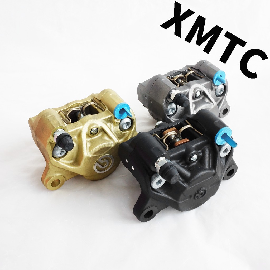 Xmt Brembo 34mm 對二大螃蟹卡鉗後碟金色灰色黑色輪轉螃蟹對