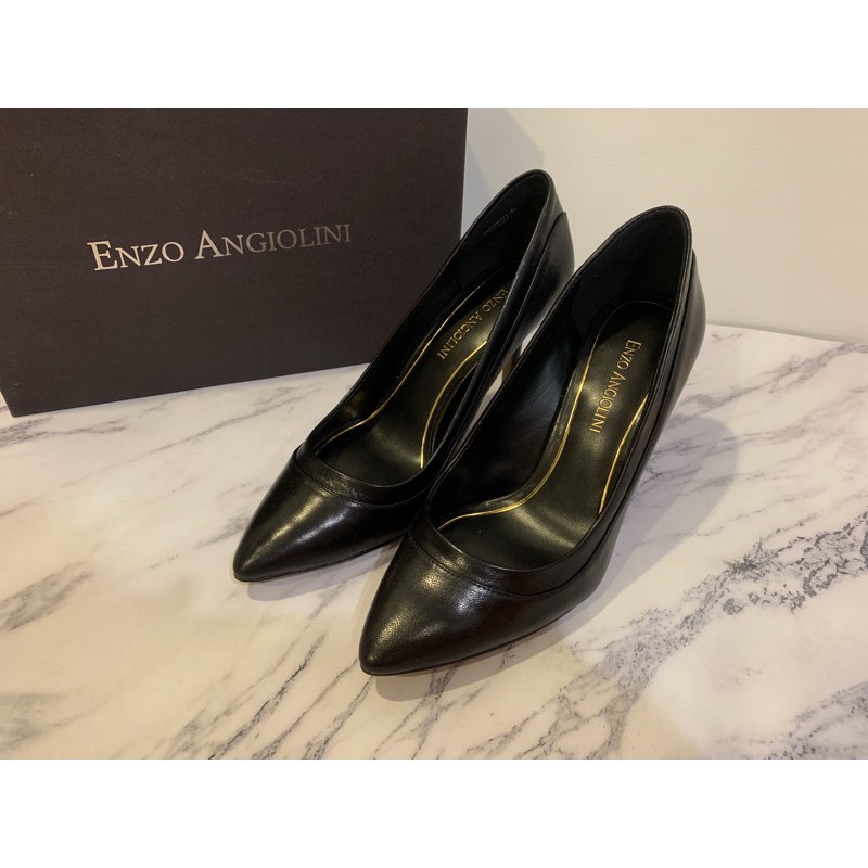 全新專櫃品牌enzo Angiolini 高跟鞋跟鞋黑色 蝦皮購物