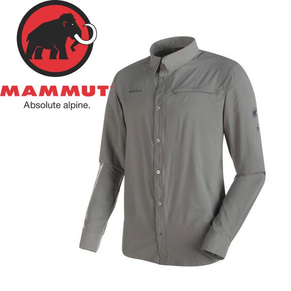 MAMMUT 瑞士男款  Trovat Adv LS襯衫《鈦金灰》輕薄/吸濕排汗/長袖襯衫/1030-0252/悠遊山水