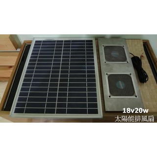 【有陽光有能量】直驅式 18v 20w 太陽能排風扇 直流風扇