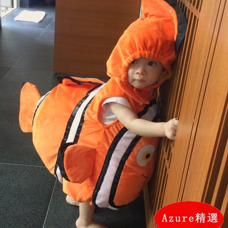 萬聖節-兒童-小丑魚服優質裝-海底總動員-動物表演出服-幼兒-男女寶寶 
