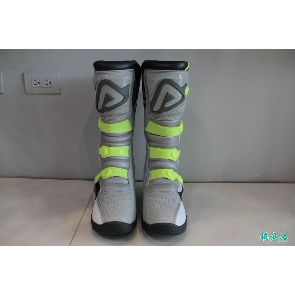 【機車人】ACERBIS X-TEAM 越野車靴(灰黃配色)｜滑胎車靴｜林道車靴｜義大利品牌