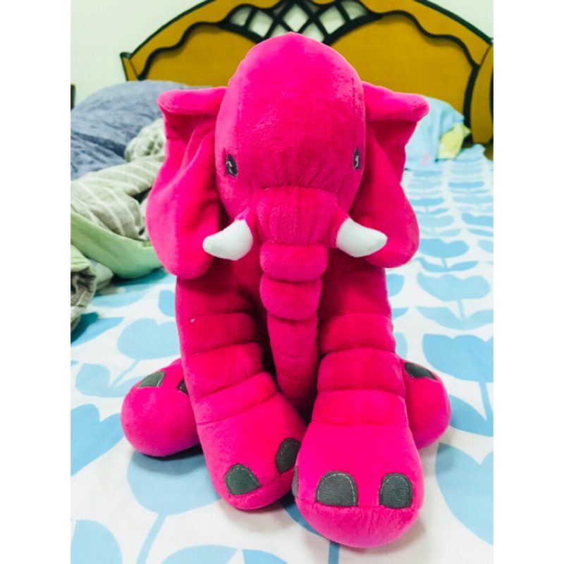 粉紅色可愛泰國大象娃娃 大象娃娃