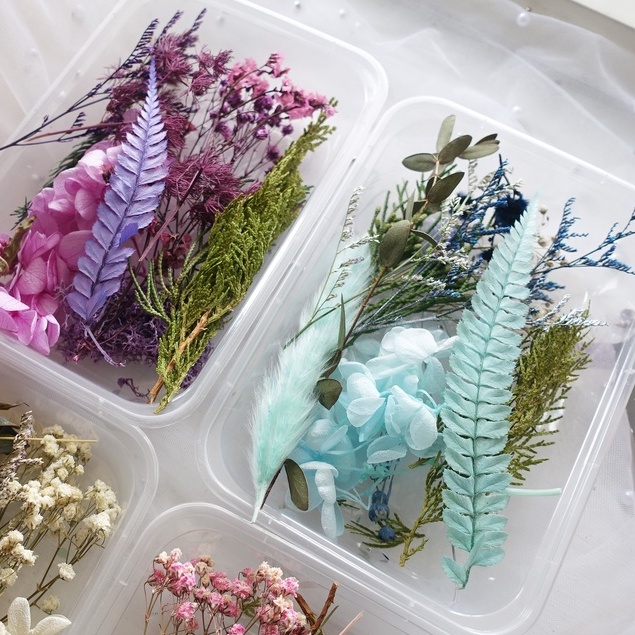 My Wonderful 不用百元 短枝花材盒 教學花材包 乾燥花材包 花藝材料包 花束材料包 永生花材包 蝦皮購物