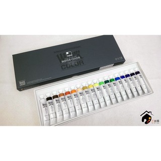 韓國SHINHAN新韓 透明水彩 12ml 18色盒裝(可加購30格鋁製調色盤)