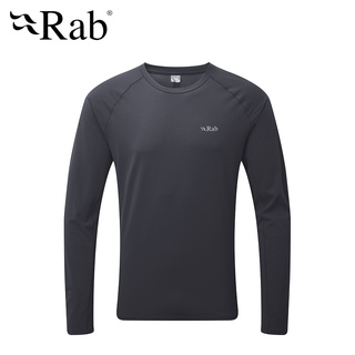 伊凱文戶外 男款 RAB Force LS Tee 透氣長袖排汗衣 鋼鐵藍 (現貨售完為止)