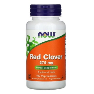 【美國原裝預購】Now foods Red Clover紅花苜蓿-頂級植物異黃酮 375mg 100顆.