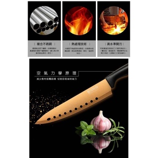【韓國WONDER MAMA】420不鏽鋼玫瑰金刀具組(主廚刀+麵包刀+萬用刀+刨刀