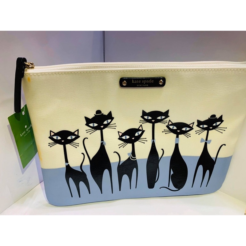 (全新) (福利品) Kate Spade 貓咪萬用包 化妝包