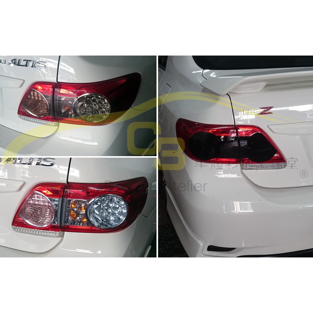 【C3車體彩繪工作室】Toyota Altis 10.5代 專用 尾燈 改色 貼片 變色 貼紙 10色 造型 車標 改裝