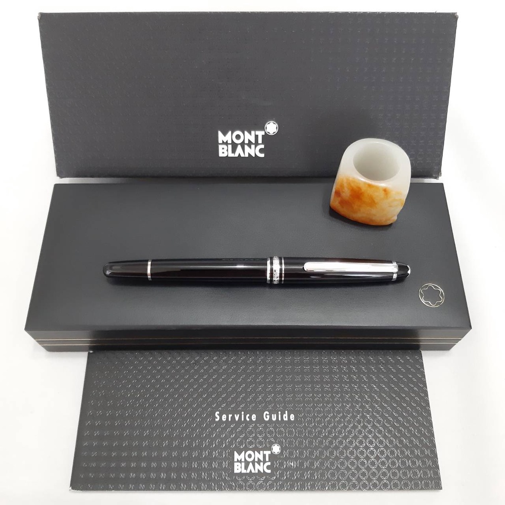 瑞泰爾的柏森 Montblanc 萬寶龍 經典系列 163 小班白夾鋼珠筆-2