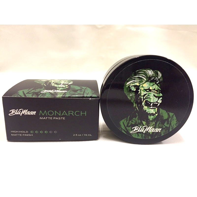 BluMaan 綠獅子 Monarch Matte Paste 無光澤髮泥 藍犀牛 黃斑馬髮泥 綠獅髮泥 紅棕熊 k泥