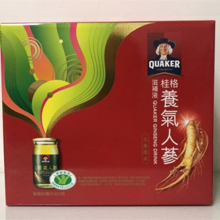 Costco 好市多代購 QUAKER 桂格養氣人蔘 滋補液 60毫升x31入 #142408 送禮 禮盒