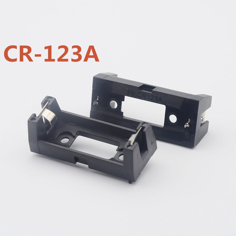 CR123A 16340電池盒 LIR123A電池座 單節電池 PCB用帶插針 MX