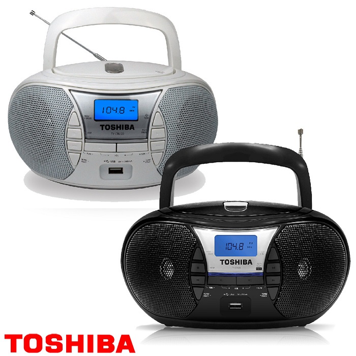 【TOSHIBA】USB/CD 手提CD音響 數位收音機TY-CRU20黑色