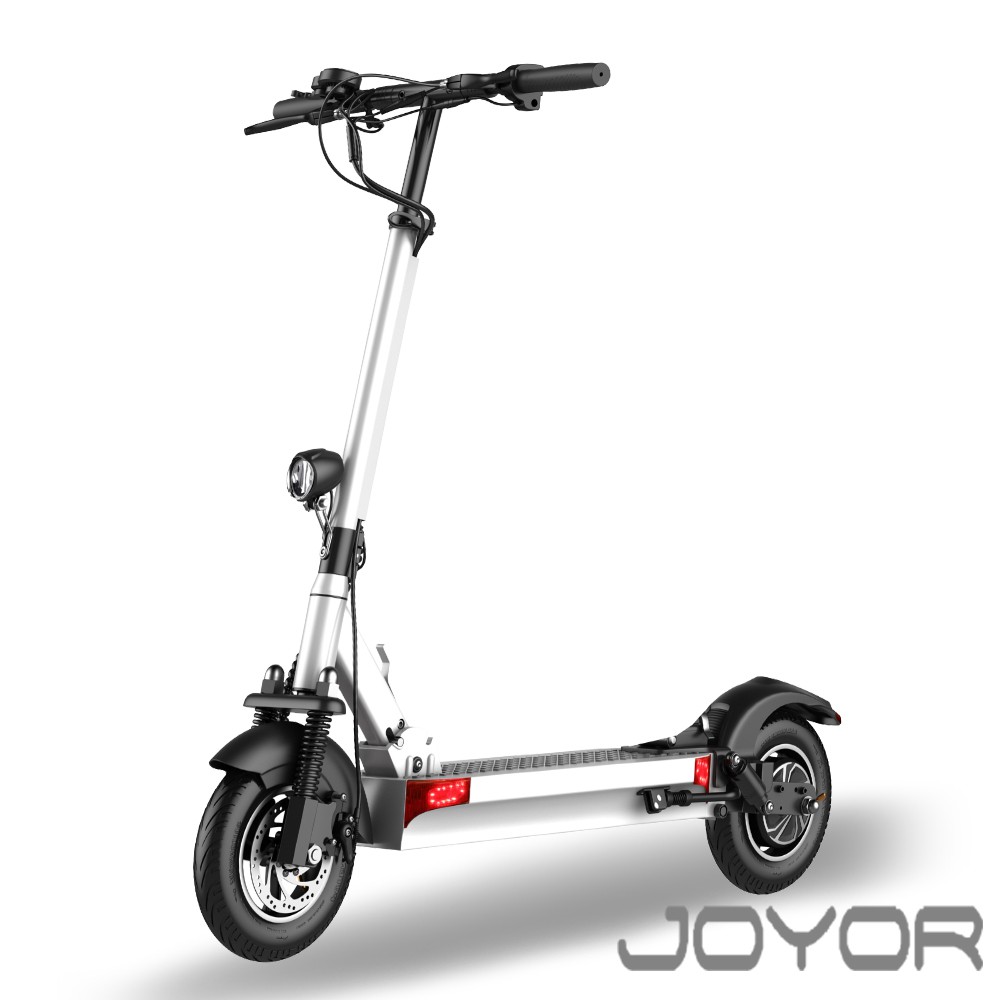 【JOYOR】EY-09 48V鋰電 定速500W電機10吋大輪徑 碟煞電動滑板車(續航力80KM)
