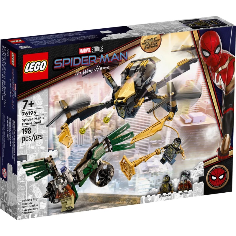 【台中翔智積木】LEGO 樂高 蜘蛛人 無家日 76195 Spider-Man’s Drone Duel