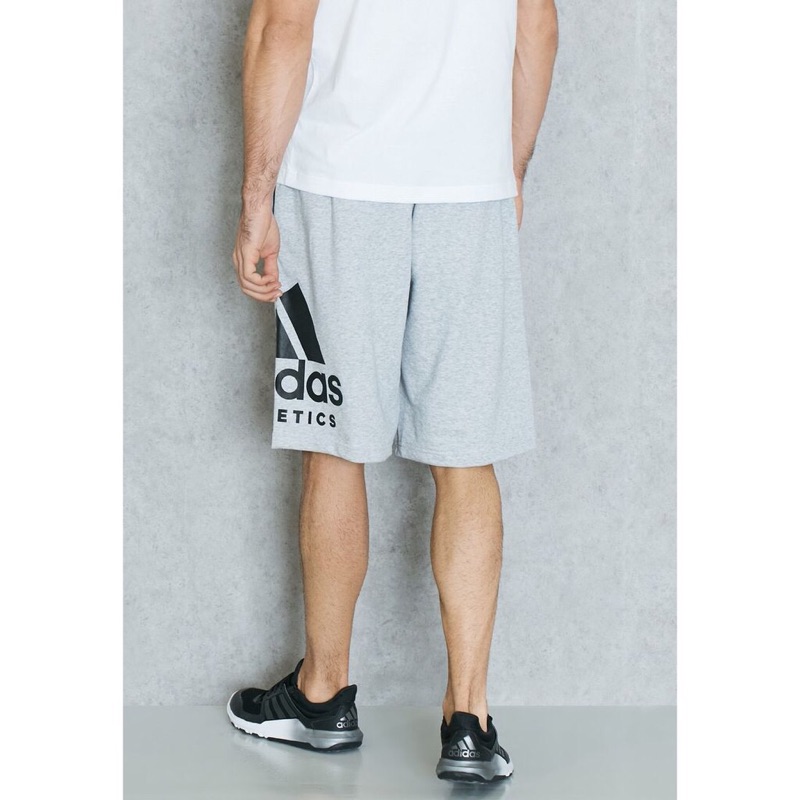 Adidas M ID ATHLETICS 男運動短褲棉褲灰黑BP8472 | 蝦皮購物