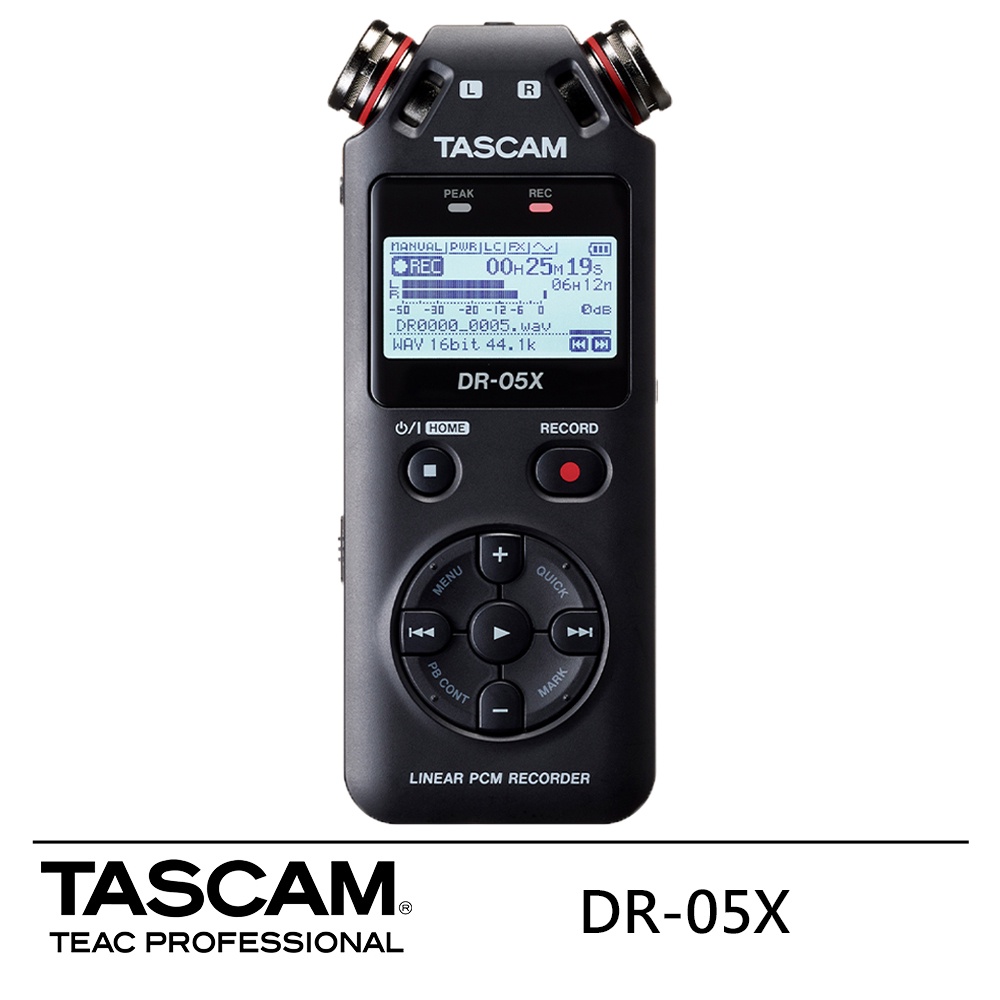TASCAM DR-05X 攜帶型數位錄音機 公司貨 【福利品】