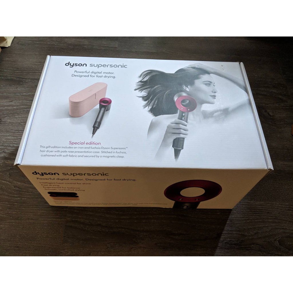 Dyson Supersonic 吹風機(桃紅色)-精裝粉紅禮盒組合 （全新）