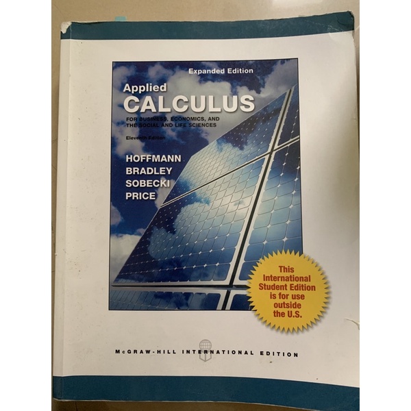 applied calculus 微積分原文書 11版