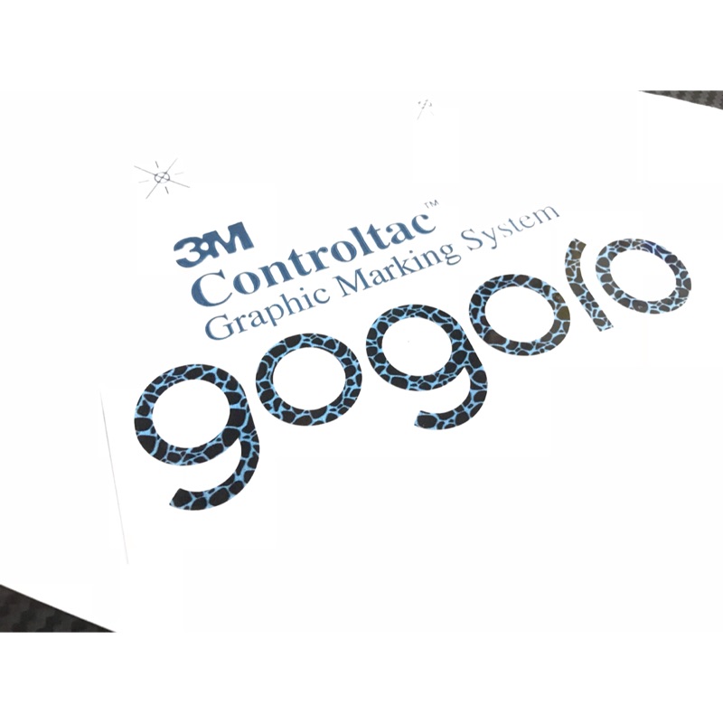 gogoro 狗2 logo 藍色豹紋 貼紙” 3M鑄造級180 車體專用彩繪膠膜” 車體專用貼紙”可重複使用”不脫膠”