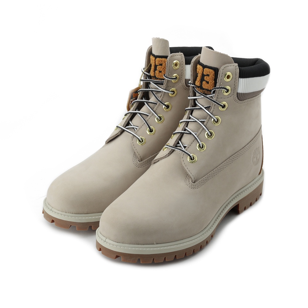 TIMBERLAND 磨砂革橡膠鞋領6吋靴 淡奶茶 A2M5B 男鞋